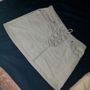 Light Denim Skirt